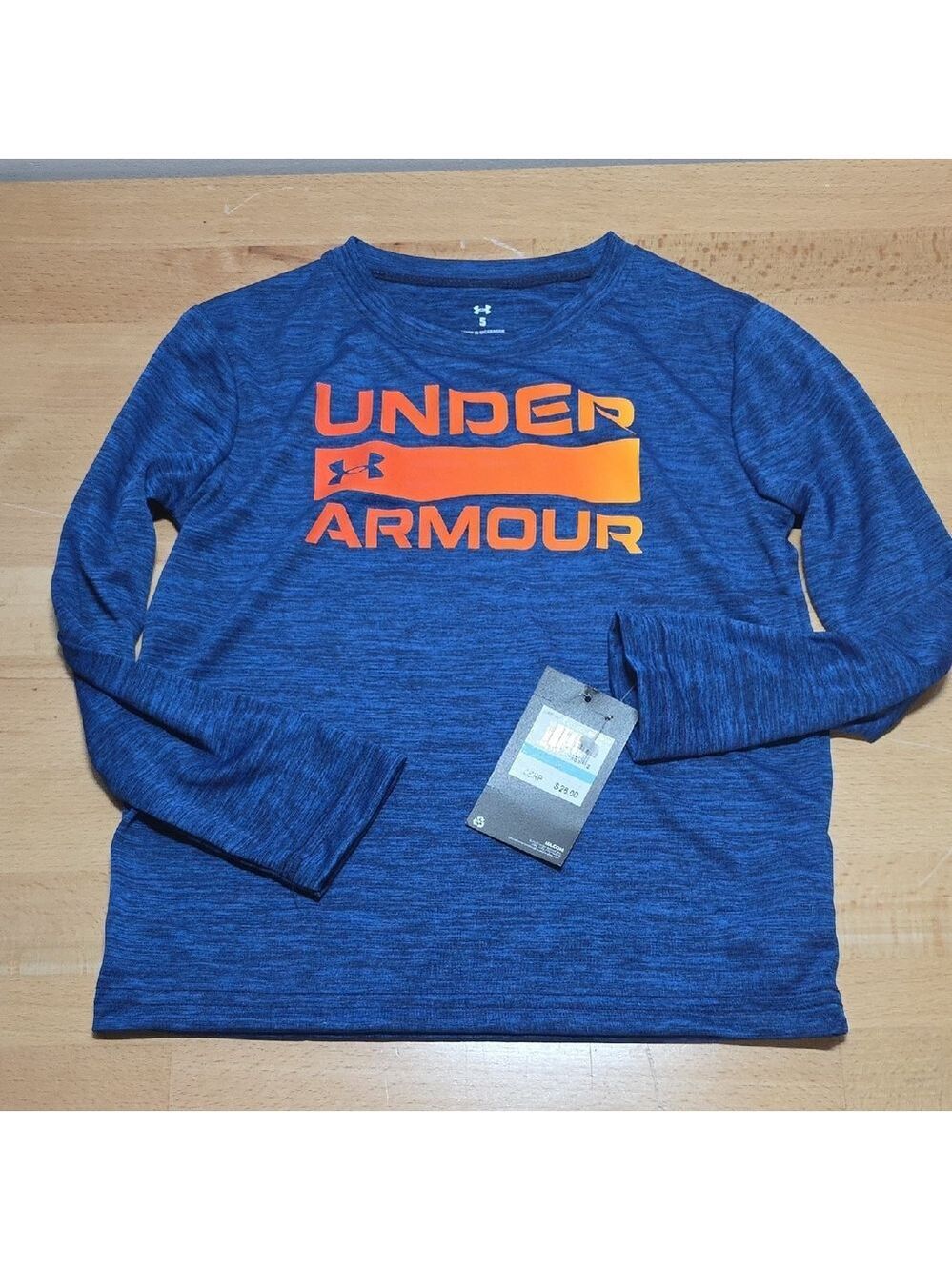SKU 1811 Under Armour Blue and Orange Long Sleeve Tee